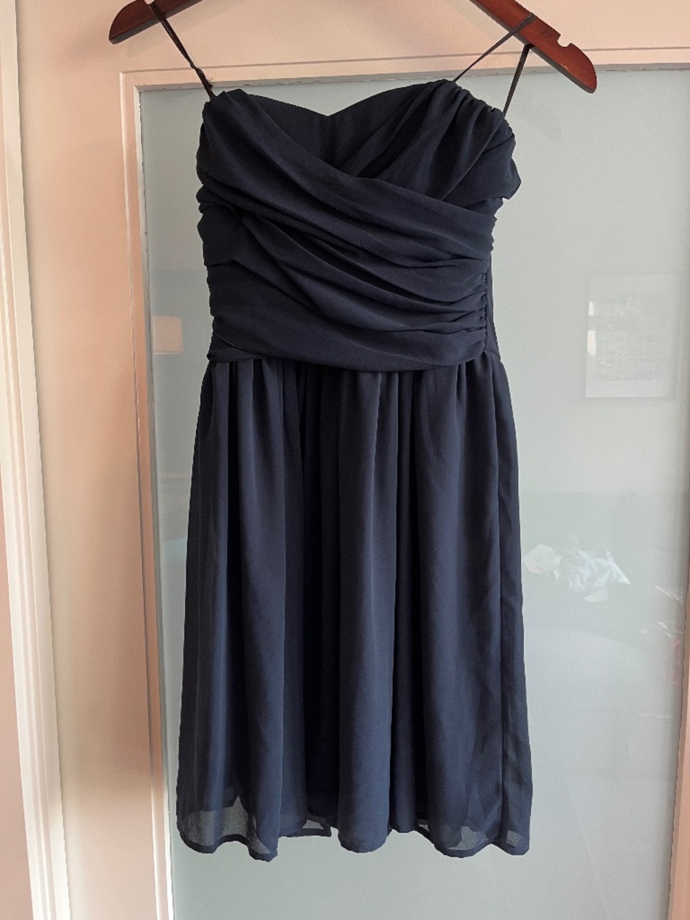 Strapless Chiffon Dress | Size 3